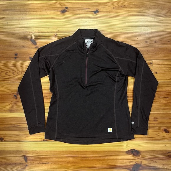 Carhartt Sweaters - Carhartt Force Quarter-Zip Pullover Girls Size L